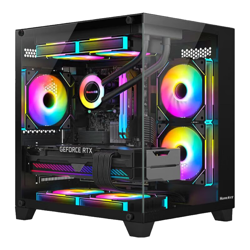 ΣHuntkeyV320 ȫ溣 ̨ʽԻ䣨˫ֻ/ҷ/240ˮ/7λ/M-ATX  V320ȫ-ɫ