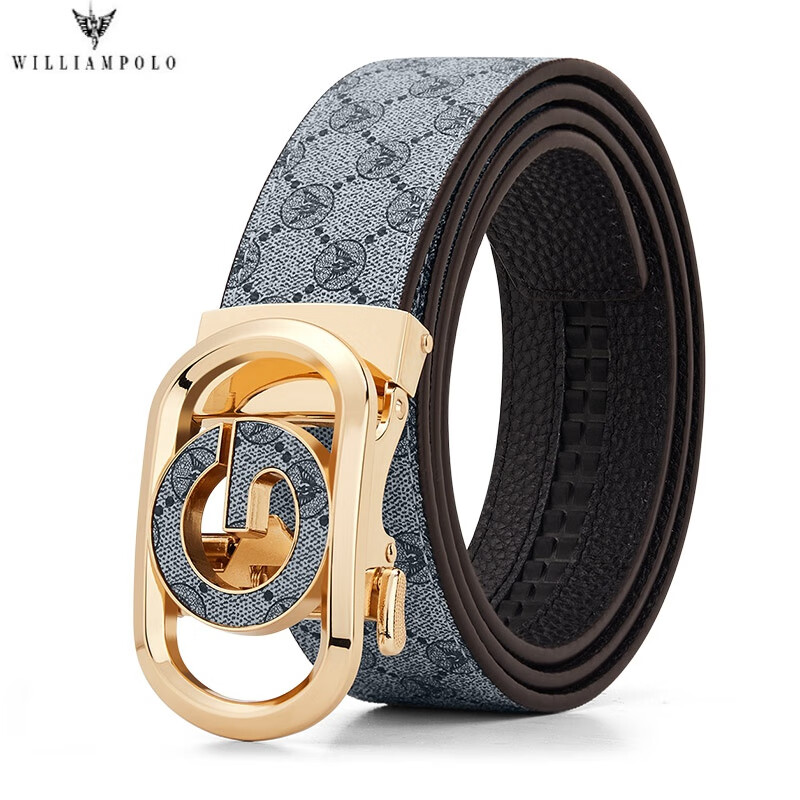 英皇保罗(williampolo)轻奢皮带保罗男士皮带真皮2024新款送老公礼物