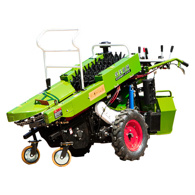 xmsj小型玉米收割机家用柴油手推单行收获机新型多功能一体二次带扒皮