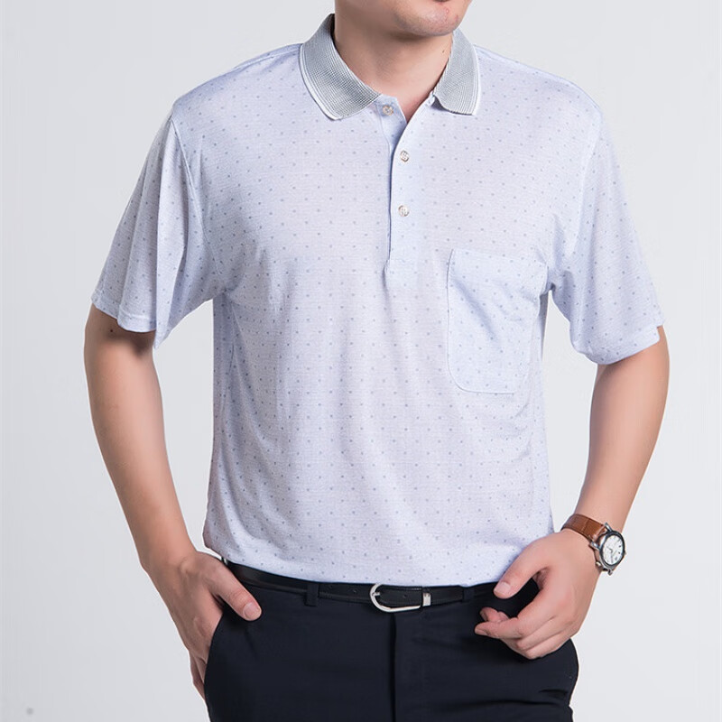 男t恤夏季加肥加大码中老年短袖t恤 加大811 54(适合160斤到180斤)