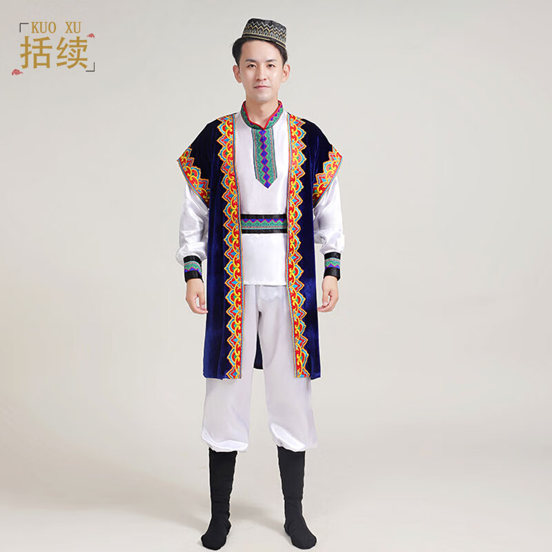 英棠哈萨克族回族舞 少数民族男维吾尔族服饰哈萨克塔塔尔族舞蹈演出