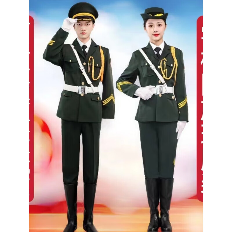 亲在国旗护卫队礼服中学生高中初中小学生仪仗队服装班升旗手护升旗仪