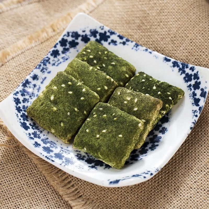 食芳溢宁波特产奉化苔菜千层饼400g苔条饼传统糕点苔菜饼咸味饼干