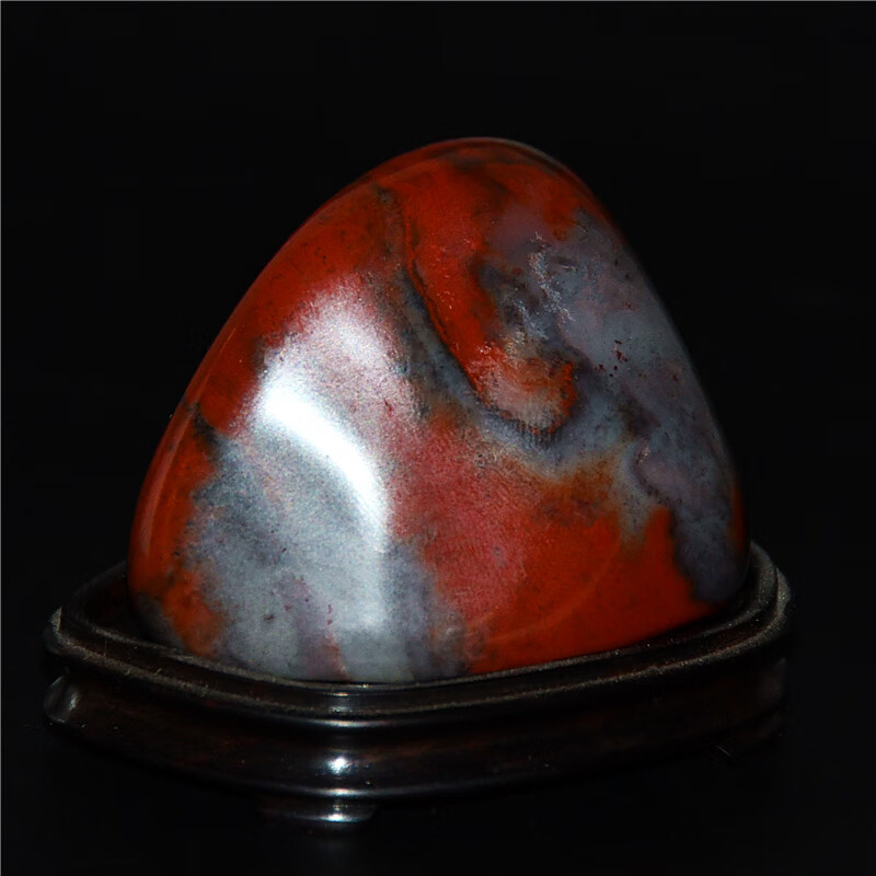 游此斋寿山石大红袍原石摆件摆设收藏艺术品四大名石国石