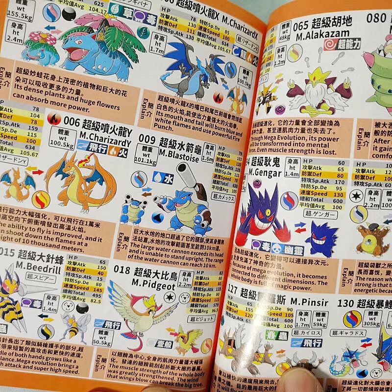 卡吉柰宝可梦图鉴大全1000多款极巨化超进化种族值神奇宠物小精灵