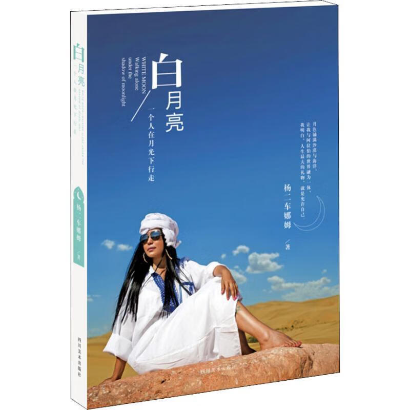 白月亮 一个人在月光下行走