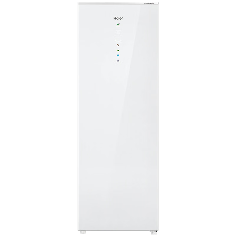 海尔（Haier）风冷无霜立式冰柜家用一级能效小型全冷冻单门冰箱抽屉式母乳侧开门大容量商用家电补贴 210升 6层分高1.58米丨风冷无霜丨双变·频