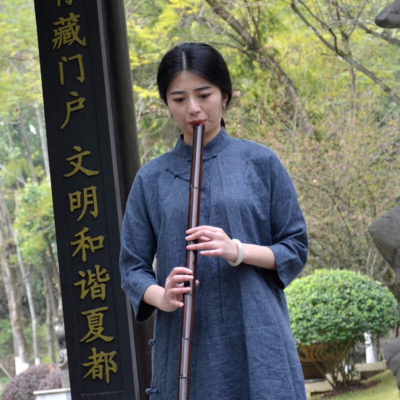 玉屏箫笛 烟熏竹洞箫专业演奏长萧乐器 老煤竹大舞台抗裂易吹洞箫 8孔