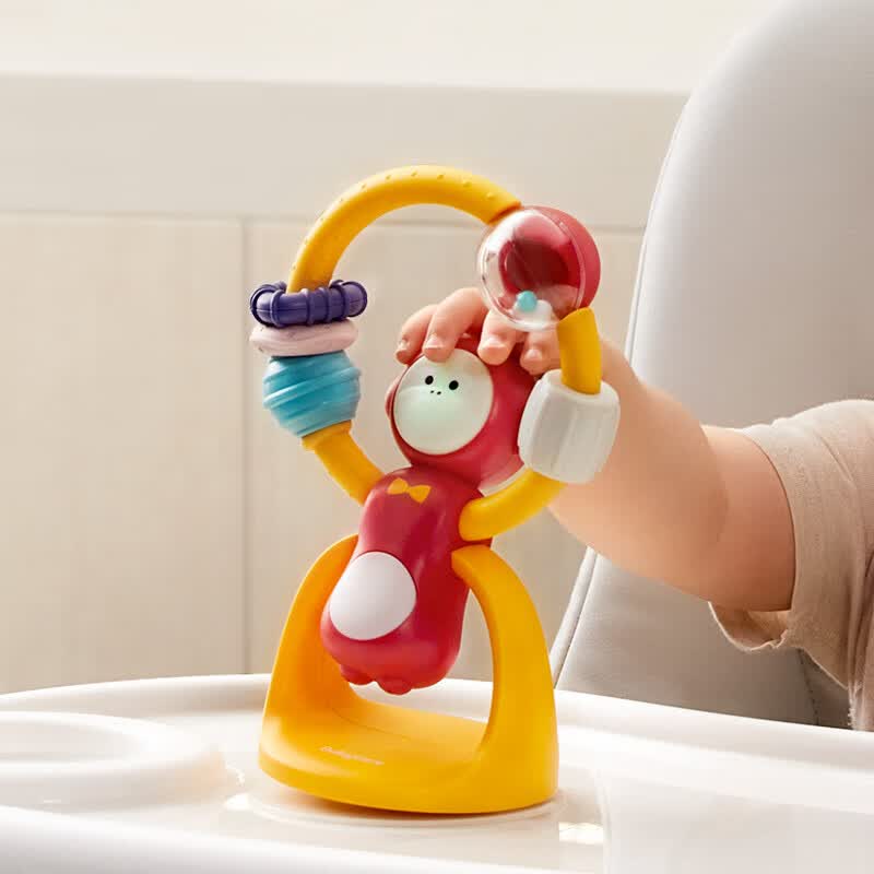 babycare宝宝吃饭餐椅吸盘玩具0-1岁婴儿安抚摇铃皮猴高性价比高么？