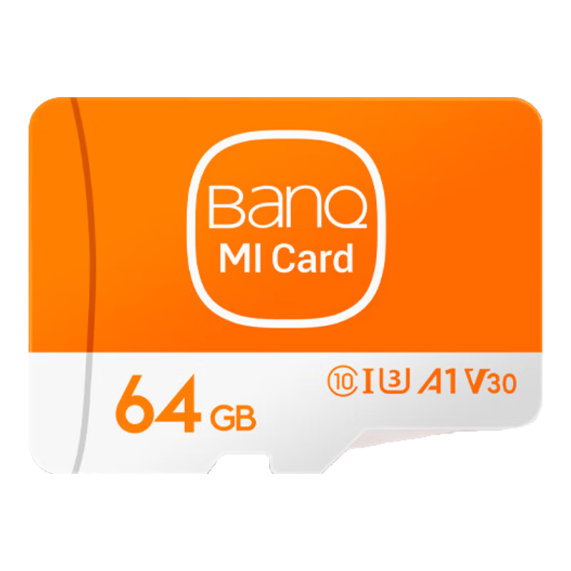 banq 64GB TF��MicroSD���洢��?A1 U3 V30 4K С�׼������ͷר�ÿ�&�г���¼���ڴ濨 ��������Pro