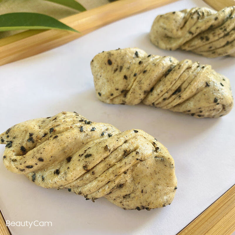 麦吉家纯粗粮花卷无糖精杂粮黑麦手工黑芝麻葱 黑芝麻椒盐花卷20个