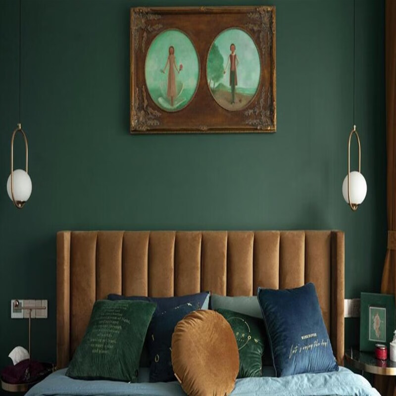 施韵令乳胶漆油漆彩色翻新自刷墙面漆涂料绿色草绿牛油果绿墨绿复古绿