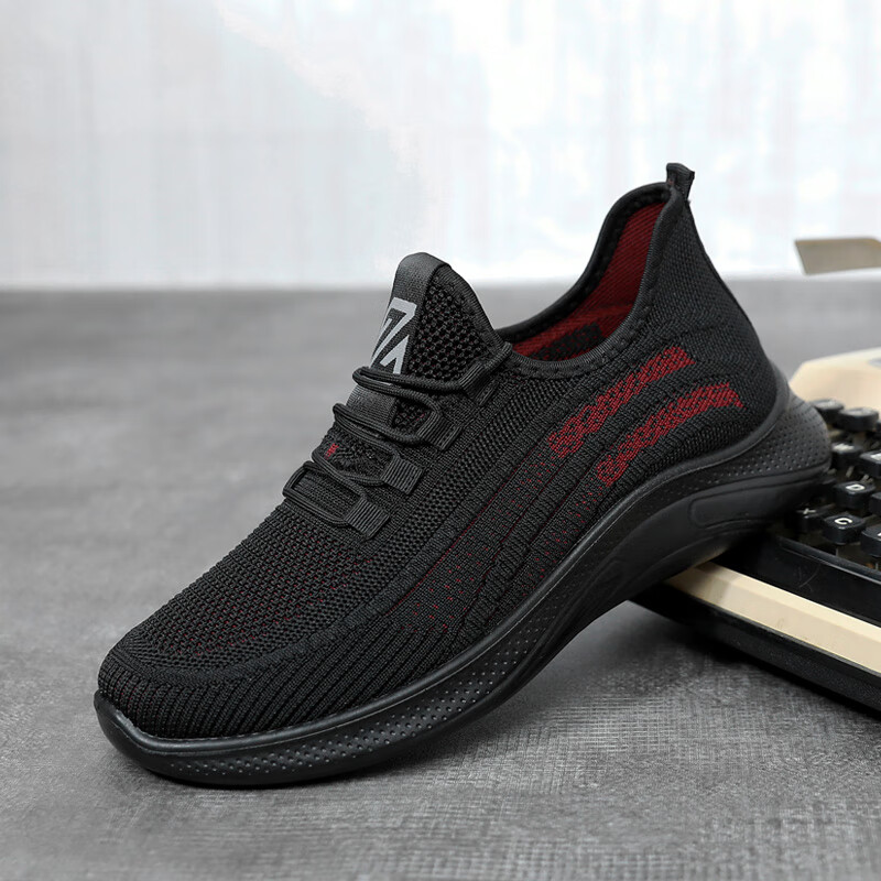 skgoldy厨师鞋男防臭透气工作上班男鞋久站软底休闲鞋老北京布鞋男