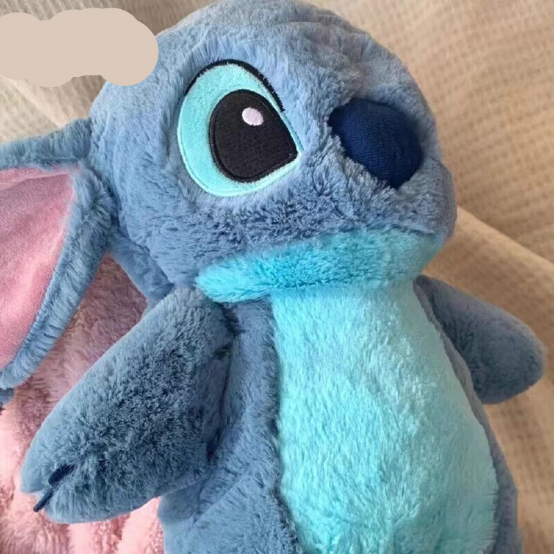 予轩灵史迪仔热水袋可爱卡通冬史迪奇毛绒公仔草莓熊玩偶注水暖手宝