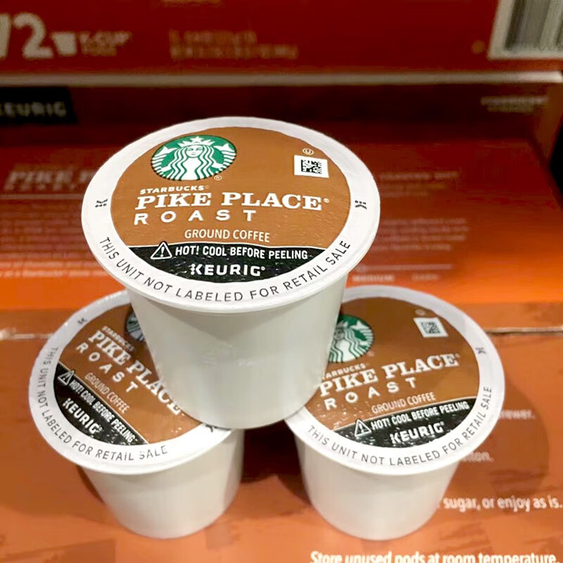 星巴克美国直邮k杯囊咖啡pike place美式无糖咖啡72杯 k杯派克胶囊
