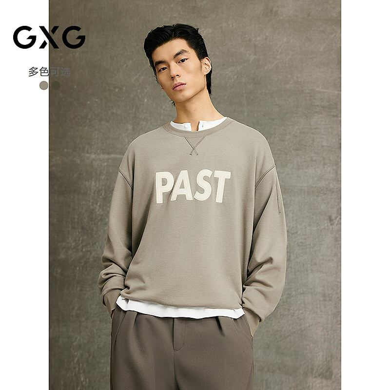 GXG��װ �̳�ͬ������Բ����ĸӡ���������� 25�괺G25X311012 ����ɫ XL 116.66Ԫ