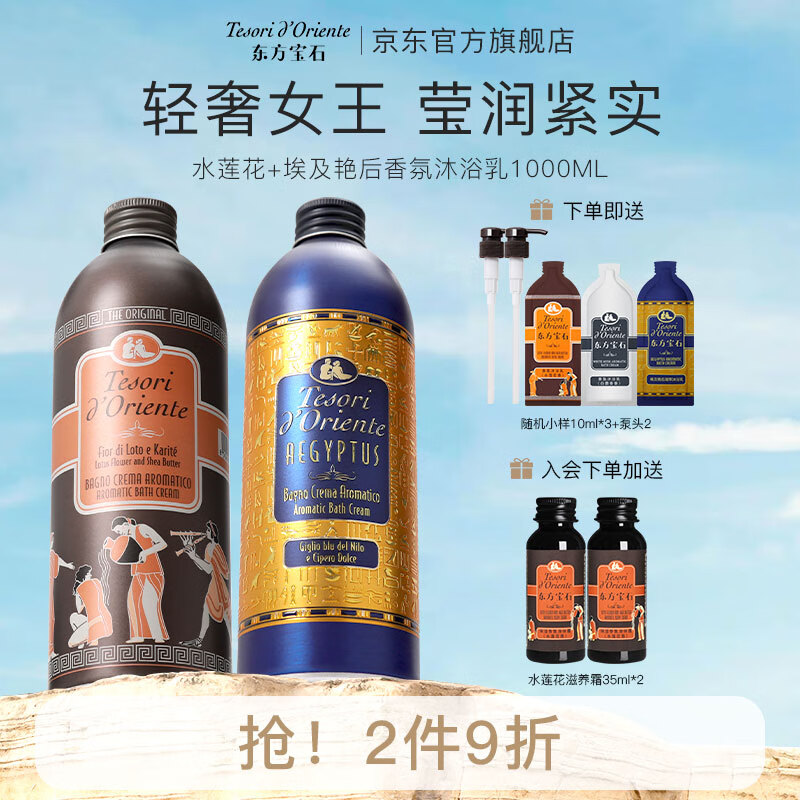 东方宝石(tesori doriente)意大利原装进口香氛沐浴乳500ml水润嫩肤