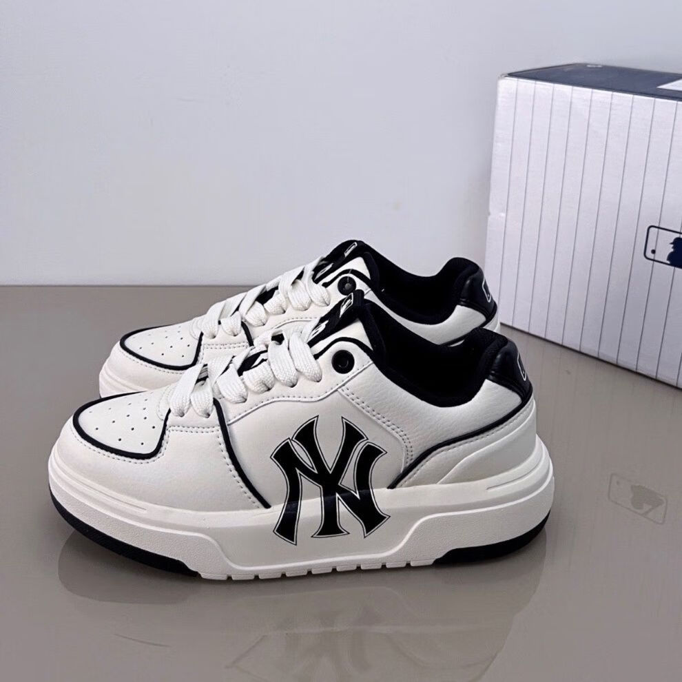 韩国ml洋基队b男女增高休闲板鞋ins情侣款百搭新款厚底ml学长鞋b lmb