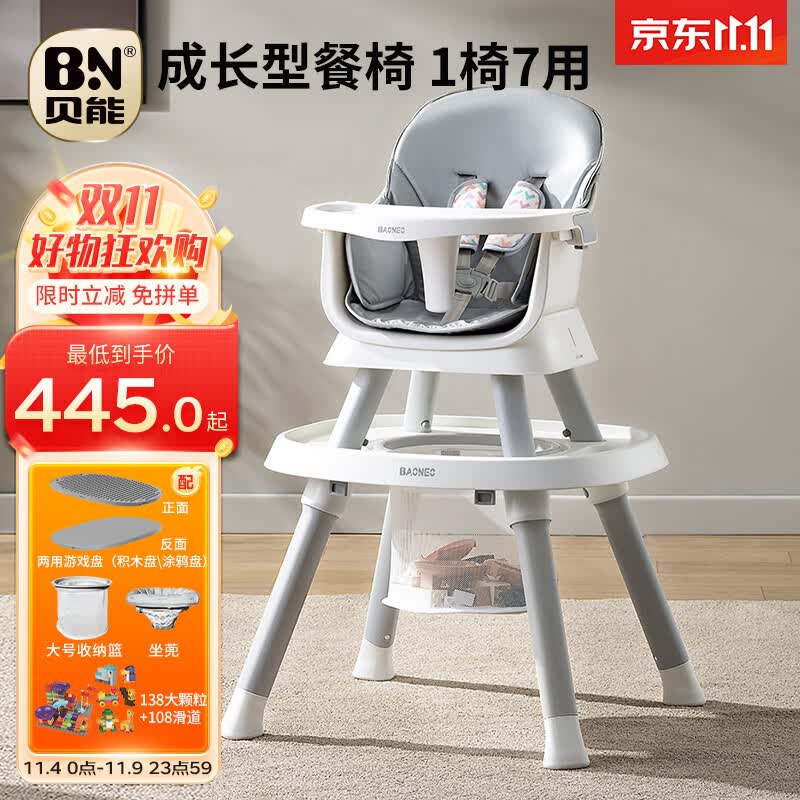 贝能（Baoneo）贝能宝宝餐椅婴儿家用多功能吃饭座椅学坐儿童成长涂鸦积木餐桌椅 积木升级版7用半岁宝宝以上推荐属于什么档次？