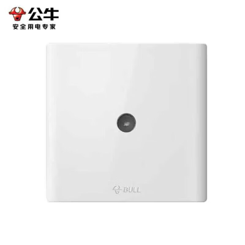 公牛 装饰开关面板86型暗装墙壁开关 g25t103tv75Ω白