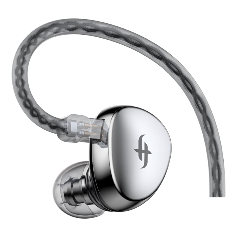 SIMGOT 兴戈 EA500 入耳式挂耳式动圈有线耳机 镜面银 3.5mm