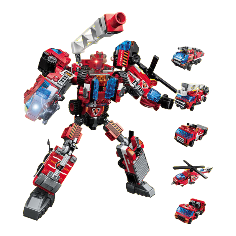 啟蒙積木兒童拼裝玩具變形機(jī)器人機(jī)甲男孩生日禮物 熾烈戰(zhàn)神1416