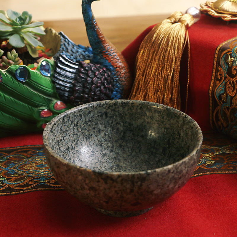 萌依儿(mengyier)养生用的碗麦饭石碗韩式碗钵碗日式钵盂中式碗养生碗