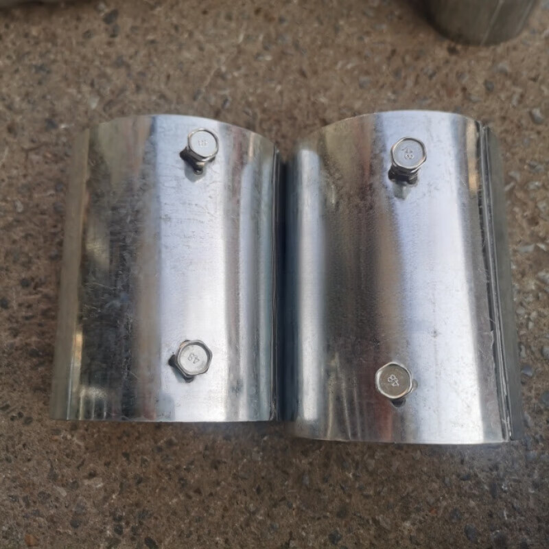 艾风格镀锌套管接头dn100钢管套筒114穿线管sc连接件带螺丝免焊直接4