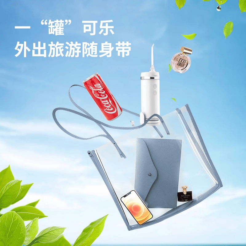 惠齿(h2ofloss)冲牙器便携伸缩款冲牙器牙齿清理清除牙垢洗牙机电动脉冲牙器医便用携级洗牙器水牙线礼物送父母 HW109蓝色(伸缩款) 5支喷头