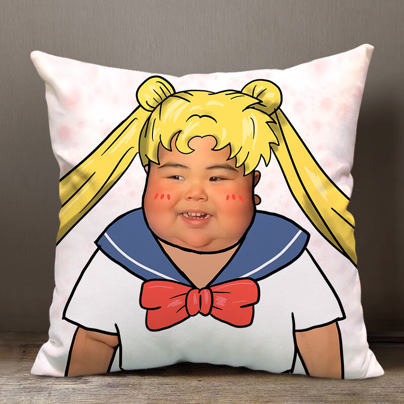 印尼小胖子tatan周边抱枕被子两用沙发客厅办公室枕头靠垫diy定制 1