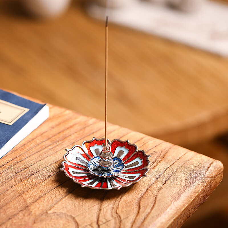 敦煌研究院 敦煌莲花香插 线香摆件家居好物男生博物馆文创礼品 敦煌三层藻井香插-平安龙龍