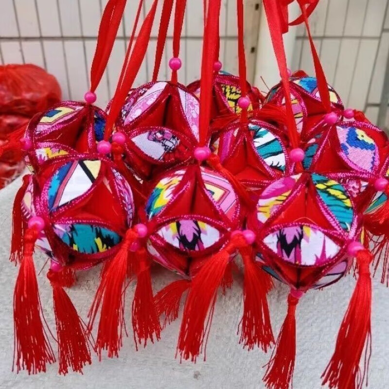 新思力击鼓传花道具广西靖西民族三月三特色纯手工艺绣球婚庆舞蹈道具