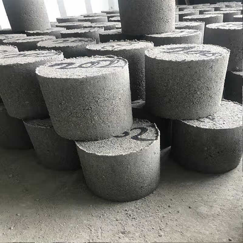 七天无侧限试块水泥稳定石屑碎石抗压试件6%水稳无机结合料稳定土 此