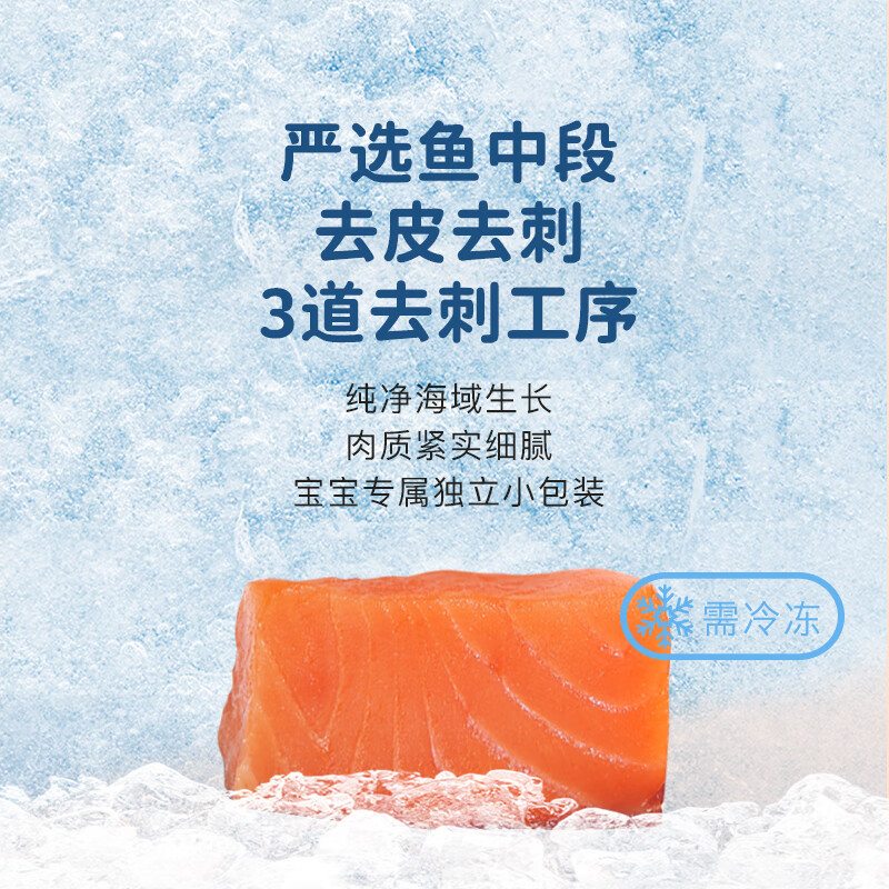 acornfresh橡果生鲜营养月套餐250g*3包 真鳕鱼三文鱼甜虾仁 送宝宝婴儿食谱 真鳕鱼+三文鱼+甜虾仁 简装 750g