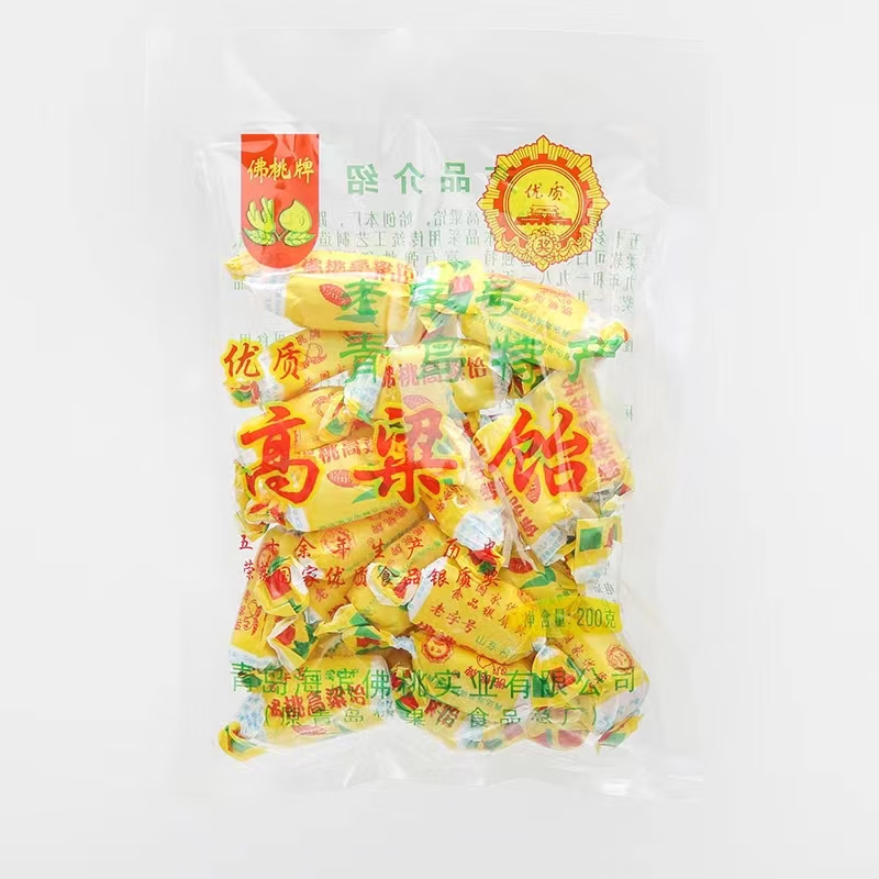 佛桃牌佛桃高粱饴山东青岛特产老式零食软糖喜糖休闲小零食品袋装200g
