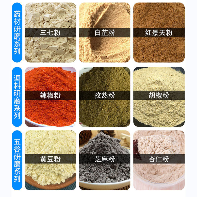 worbush【药房同款-三七直接打】中药材打粉机超细研磨机家用小型粉碎机磨粉机破壁机商用五谷杂粮香料 【卡扣锁盖】1500克304不锈钢加厚加硬钢刀款