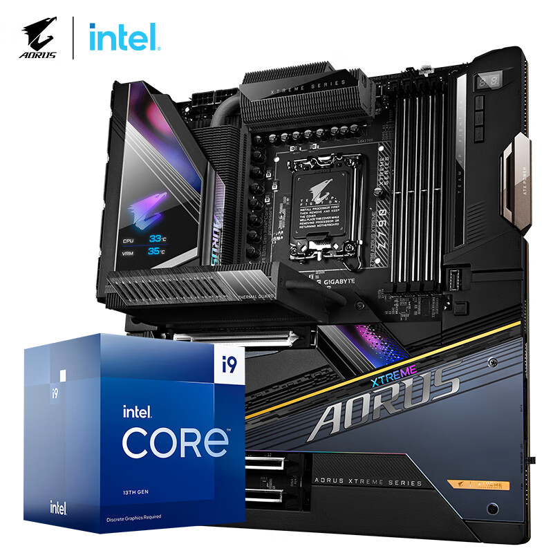 技嘉（GIGABYTE）主板CPU 套装 大雕 Z790 AORUS XTREME+i9-13900F 处理器 板U套装