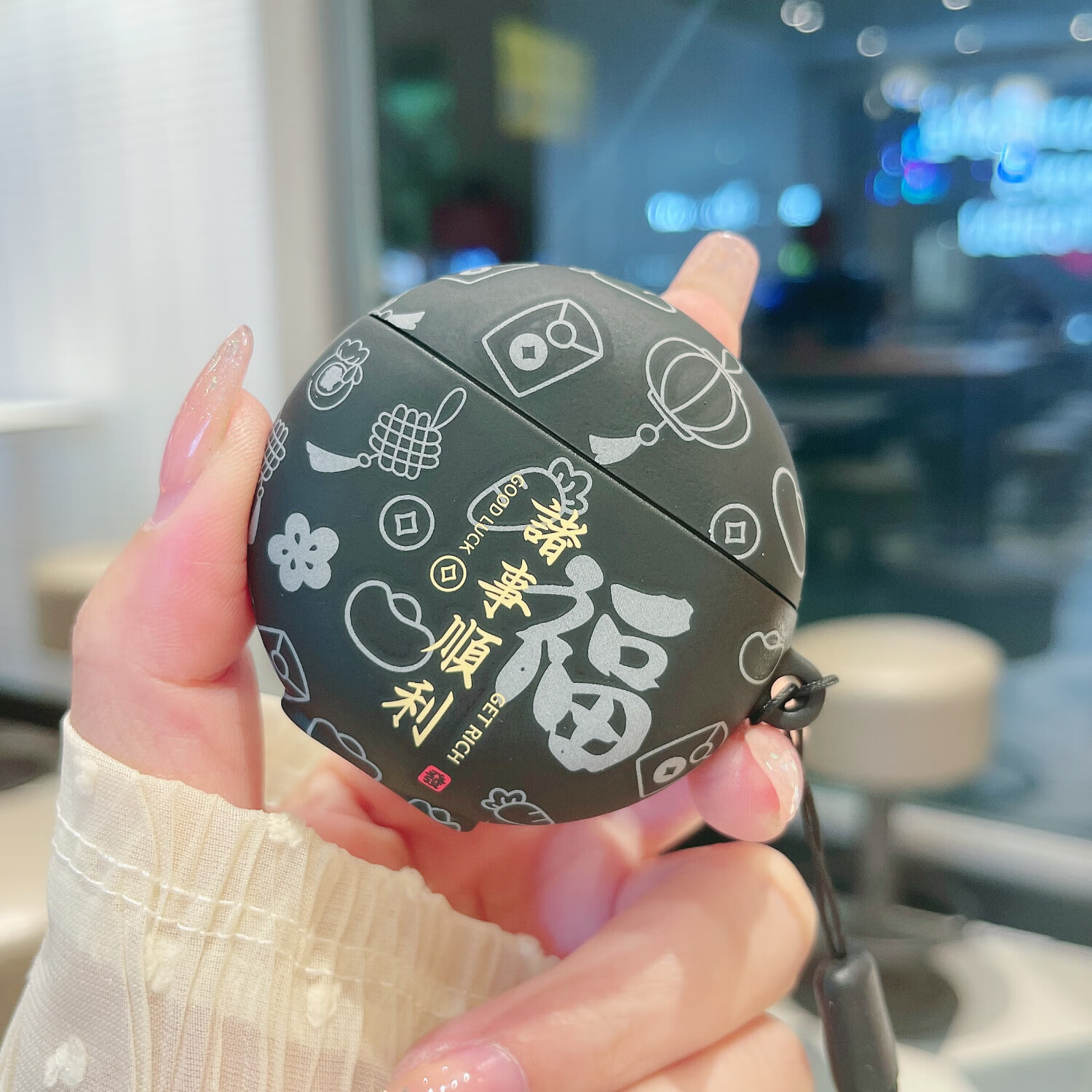 简彩官华为freebuds3保护套新年款国潮中国风龙年福卡通华为freebuds3