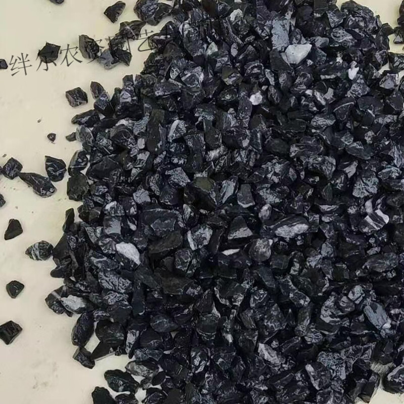 立始产地直发黑山石砾石大小规格齐全 黑色砾石 30吨起发不含物流
