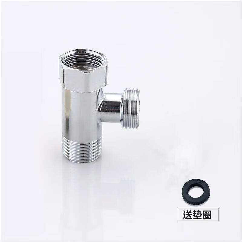 一进二出角阀4分水器水龙头一分二活转接头304不锈钢 不锈钢活接三通