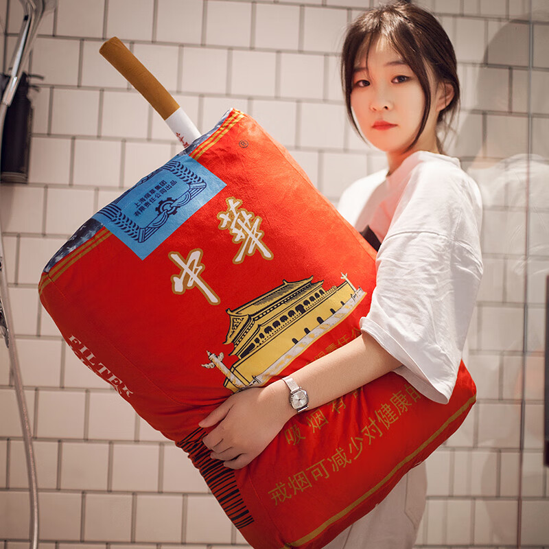 可拔出一根细中华 pp棉填充40cm抱枕