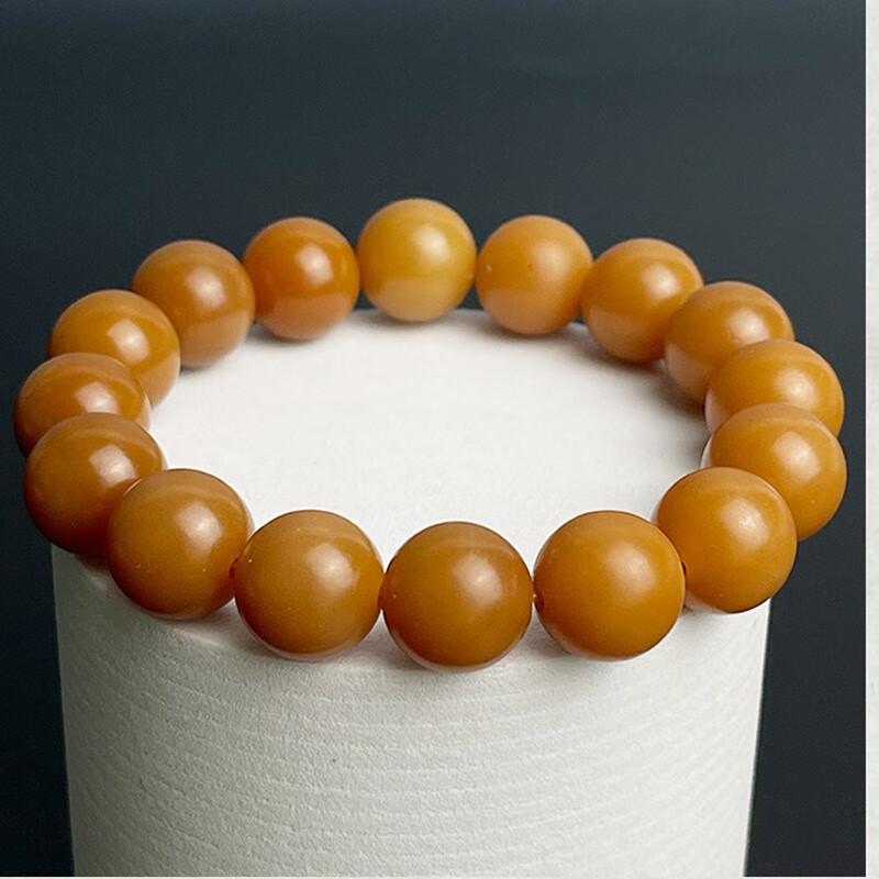 临魅自然风化15年老料白玉菩提根手链男款手串大佛珠天然包浆文玩礼物