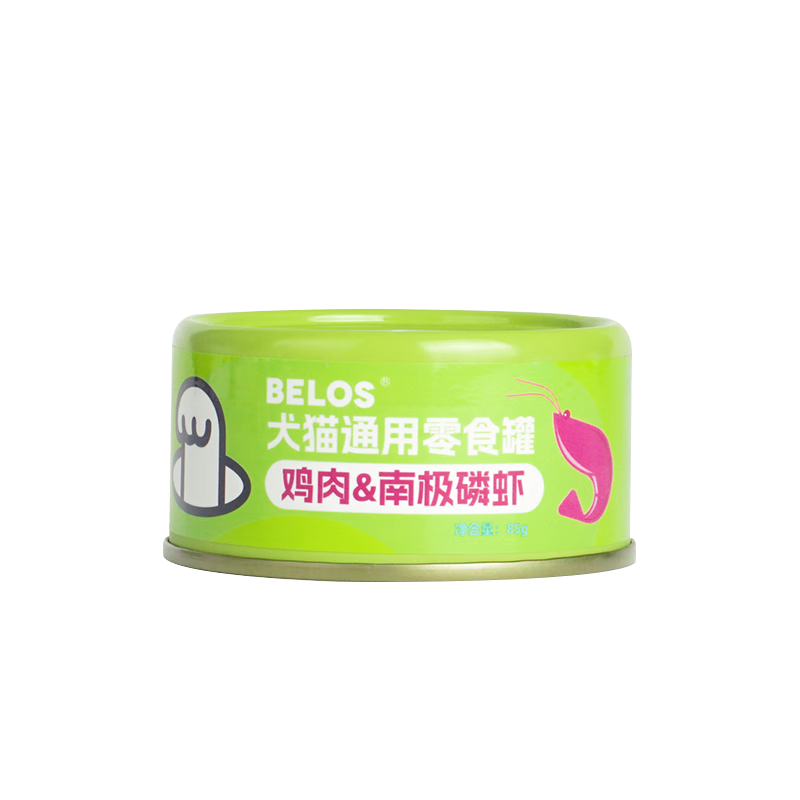 BELOS贝洛兹功能性主食罐头猫犬通用纯肉美毛养胃护关节零食猫狗湿粮 零食罐头 单罐85g（随机口味）