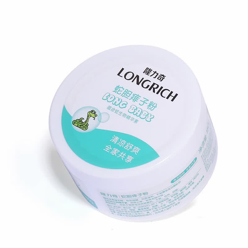 隆力奇蛇胆爽身痱子粉(清凉舒爽 )全家可用 蛇胆爽身粉 蛇胆痱子粉 5