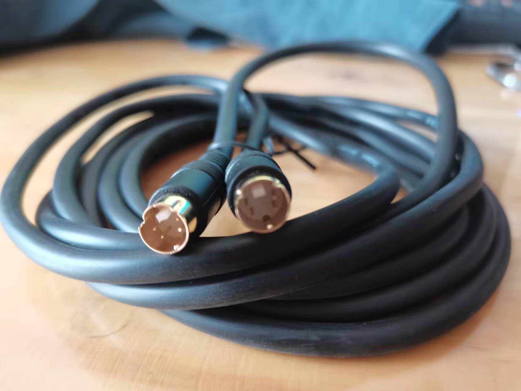 4针圆头s端子线 用 视频线 svideo 实物照无ps配视频采集卡用 3米 s