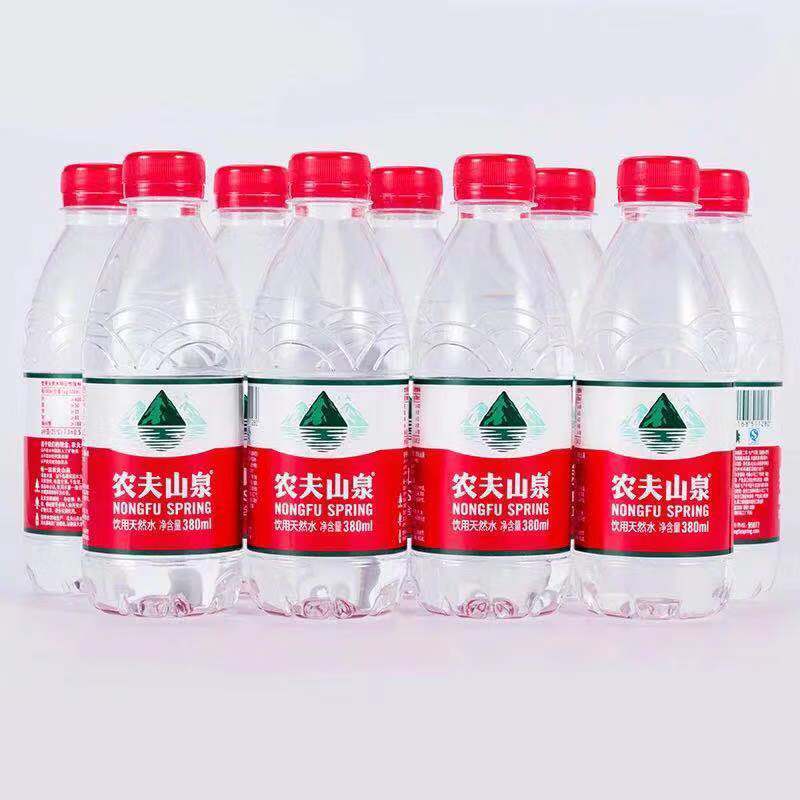 农夫山泉天然饮用水小瓶水 农夫380ml*24瓶【薄膜款】