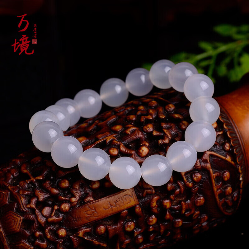 万境 云海石手链男女款圆珠手串水晶饰品男女送客户龙年吉祥物龙年 珠