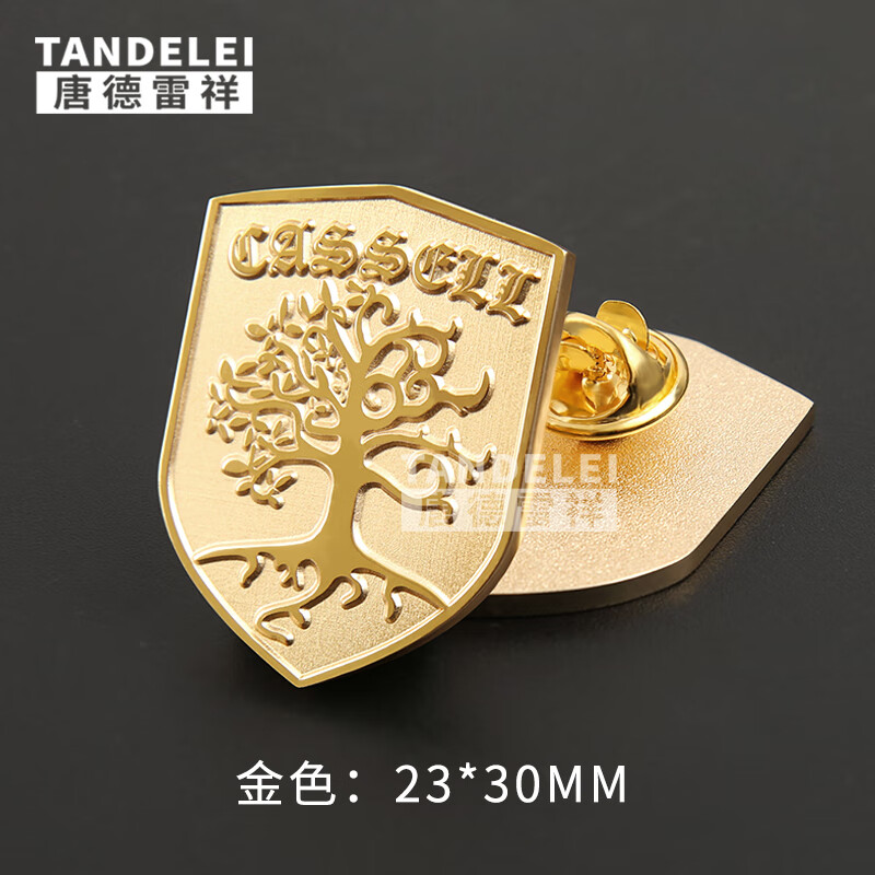 chen)龙族周边徽章卡塞尔学院校徽胸针 龙族周边世界树立体卡通周边