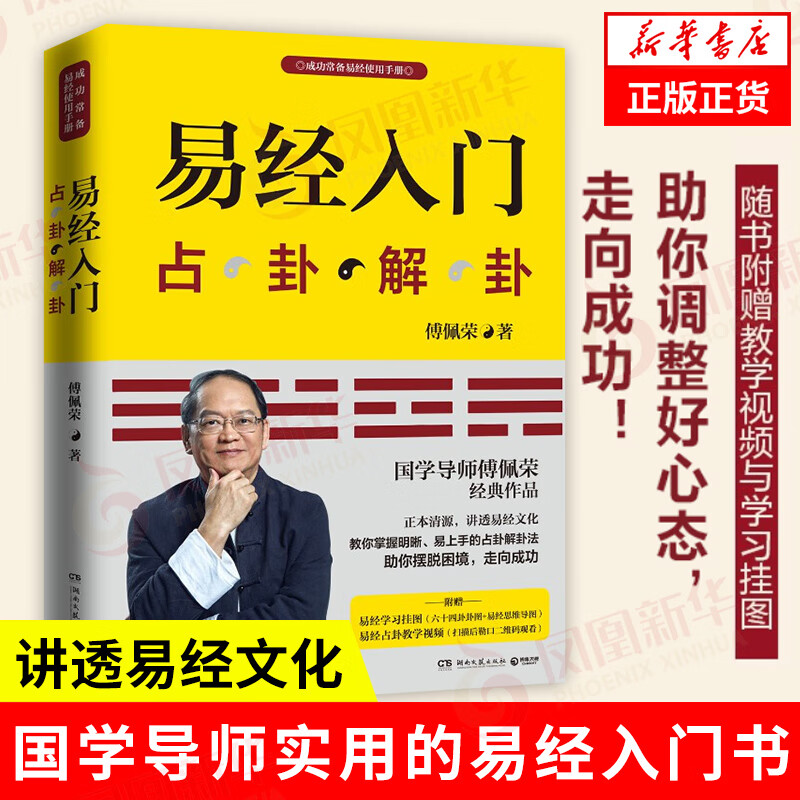 赠视频 挂图易经入门 占卦解挂 傅佩荣解读易经 周易基础入门书籍