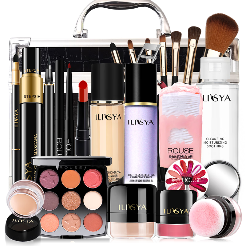 ���ڲ�����ILISYA��ɫ��ױƷȫ�ײ�ױ��װ˫�㻯ױ������������Ů������ 27��